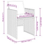 Casa si Gradina - Gradina si terasa - Mobilier exterior - Seturi mobila gradina - Set mobilier de gradina, 5 piese, cu perne, maro, poliratan - Infinity.ro