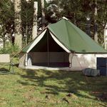 Sport si Outdoor - Camping - Corturi camping - Cort de familie Tipi pentru 6 persoane, verde, impermeabil - Infinity.ro