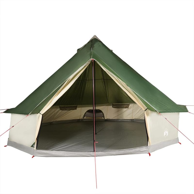 Sport si Outdoor - Camping - Corturi camping - Cort de familie Tipi pentru 6 persoane, verde, impermeabil - Infinity.ro