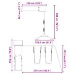 Jucarii, Copii si Bebe - Jucarii si jocuri - Jucarii de exterior - Spatii de joaca si accesorii - Set de joaca pentru exterior, lemn masiv de douglas - Infinity.ro