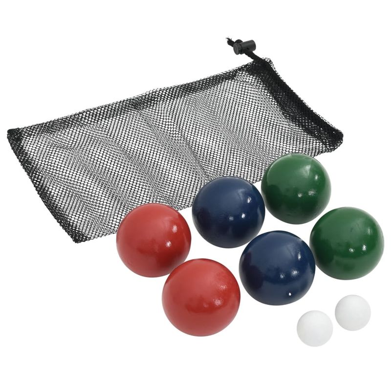 Sport si Outdoor - Accesorii si echipamente sportive - Alte accesorii sportive - Set mingi de bocce 8 piese geanta de transport lemn masiv pin - Infinity.ro