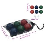 Sport si Outdoor - Accesorii si echipamente sportive - Alte accesorii sportive - Set mingi de bocce 8 piese geanta de transport lemn masiv pin - Infinity.ro