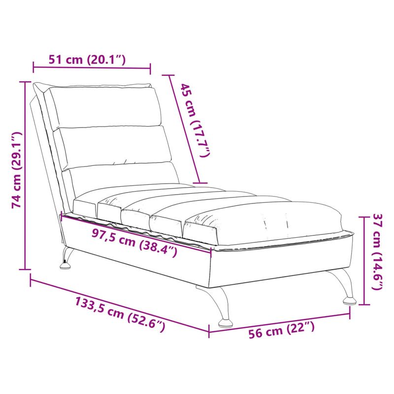 Casa si Gradina - Mobilier - Scaune si fotolii - Fotolii - Sezlong cu perne, crem, material textil - Infinity.ro