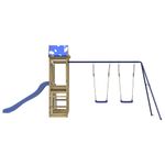 Jucarii, Copii si Bebe - Jucarii si jocuri - Jucarii de exterior - Spatii de joaca si accesorii - Set de joaca pentru exterior, lemn de pin impregnat - Infinity.ro