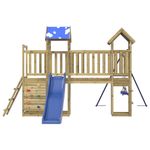Jucarii, Copii si Bebe - Jucarii si jocuri - Jucarii de exterior - Spatii de joaca si accesorii - Set de joaca pentru exterior, lemn de pin impregnat - Infinity.ro