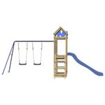 Jucarii, Copii si Bebe - Jucarii si jocuri - Jucarii de exterior - Spatii de joaca si accesorii - Set de joaca pentru exterior, lemn de pin impregnat - Infinity.ro
