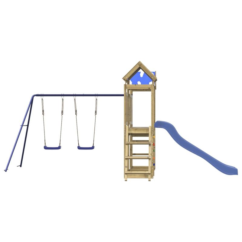 Jucarii, Copii si Bebe - Jucarii si jocuri - Jucarii de exterior - Spatii de joaca si accesorii - Set de joaca pentru exterior, lemn de pin impregnat - Infinity.ro