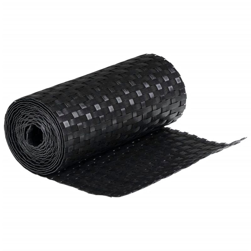 Casa si Gradina - Gradina si terasa - Garduri, panouri si accesorii - Paravane pentru balcon, 10 buc., negru, 255x19 cm, poliratan - Infinity.ro