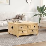Casa si Gradina - Mobilier - Organizare si depozitare - Cutii depozitare - Cutie de depozitare „Corona”, 90x78x45 cm, lemn masiv de pin - Infinity.ro