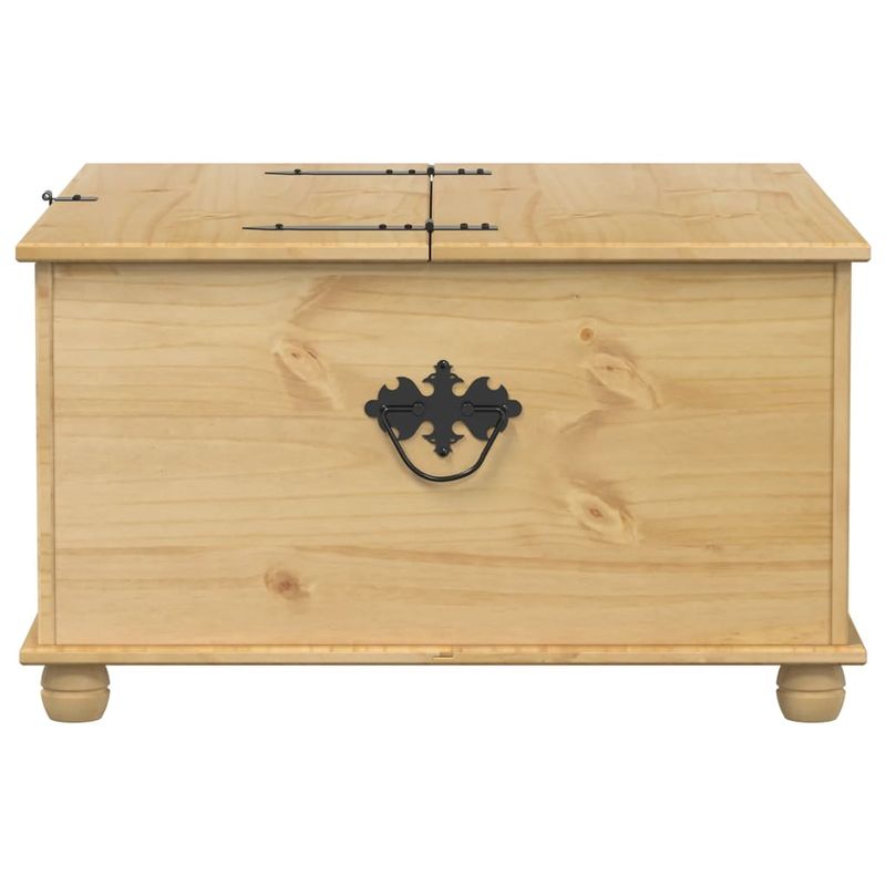 Casa si Gradina - Mobilier - Organizare si depozitare - Cutii depozitare - Cutie de depozitare „Corona”, 90x78x45 cm, lemn masiv de pin - Infinity.ro