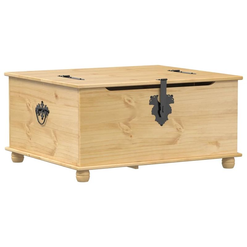 Casa si Gradina - Mobilier - Organizare si depozitare - Cutii depozitare - Cutie de depozitare „Corona”, 90x78x45 cm, lemn masiv de pin - Infinity.ro