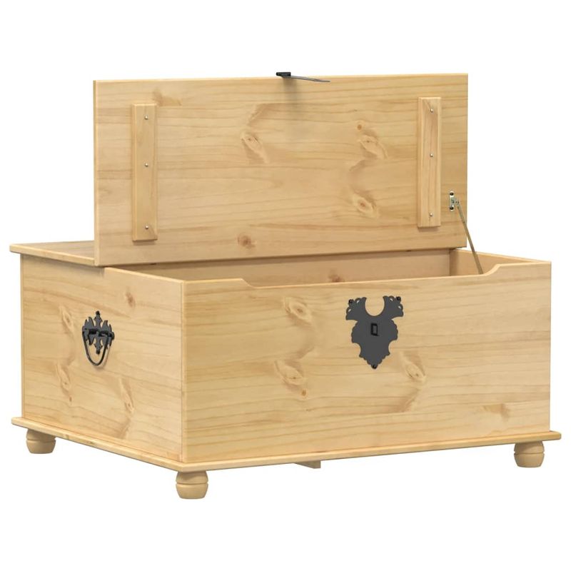 Casa si Gradina - Mobilier - Organizare si depozitare - Cutii depozitare - Cutie de depozitare „Corona”, 90x78x45 cm, lemn masiv de pin - Infinity.ro