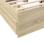 Casa si Gradina - Mobilier - Paturi si accesorii - Paturi - Cadru de pat cu sertare stejar sonoma 140x190 cm lemn prelucrat - Infinity.ro
