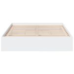 Casa si Gradina - Mobilier - Paturi si accesorii - Paturi - Cadru pat cu sertare alb extralucios 140x190 cm, lemn prelucrat - Infinity.ro