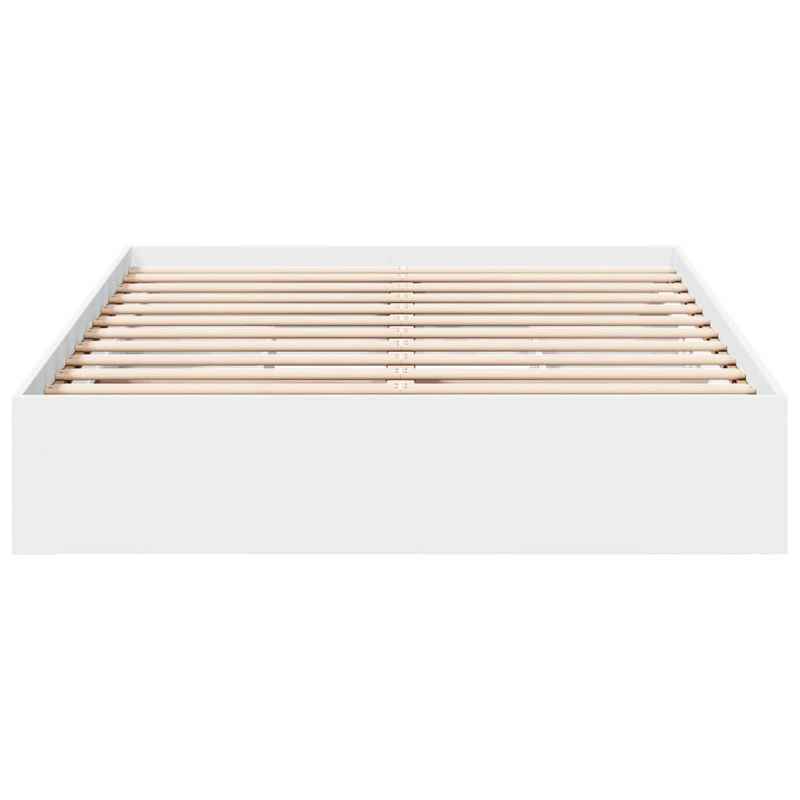Casa si Gradina - Mobilier - Paturi si accesorii - Paturi - Cadru pat cu sertare alb extralucios 140x190 cm, lemn prelucrat - Infinity.ro