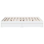 Casa si Gradina - Mobilier - Paturi si accesorii - Paturi - Cadru pat cu sertare alb extralucios 140x190 cm, lemn prelucrat - Infinity.ro