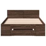 Casa si Gradina - Mobilier - Paturi si accesorii - Paturi - Cadru de pat cu sertar stejar maro 75x190 cm lemn prelucrat - Infinity.ro