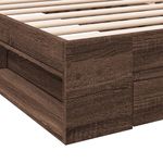 Casa si Gradina - Mobilier - Paturi si accesorii - Paturi - Cadru de pat cu sertar stejar maro 75x190 cm lemn prelucrat - Infinity.ro