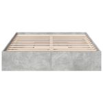 Casa si Gradina - Mobilier - Paturi si accesorii - Paturi - Cadru de pat cu sertare, gri beton, 150x200 cm, lemn prelucrat - Infinity.ro