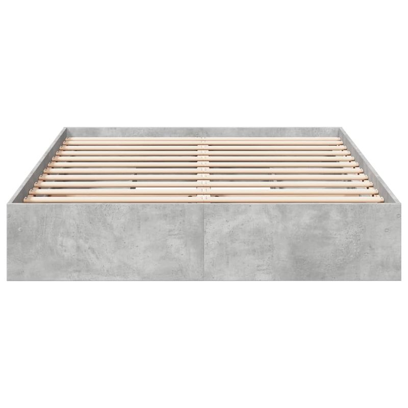 Casa si Gradina - Mobilier - Paturi si accesorii - Paturi - Cadru de pat cu sertare, gri beton, 150x200 cm, lemn prelucrat - Infinity.ro