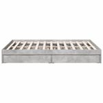 Casa si Gradina - Mobilier - Paturi si accesorii - Paturi - Cadru de pat cu sertare, gri beton, 150x200 cm, lemn prelucrat - Infinity.ro