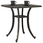 Casa si Gradina - Gradina si terasa - Mobilier exterior - Mese gradina - Masa de gradina, bronz, 53x53x53 cm, aluminiu turnat - Infinity.ro