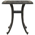 Casa si Gradina - Gradina si terasa - Mobilier exterior - Mese gradina - Masa de gradina, bronz, 53x53x53 cm, aluminiu turnat - Infinity.ro