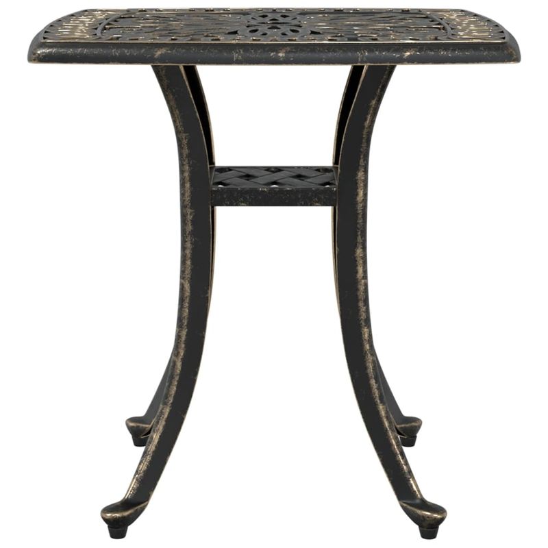Casa si Gradina - Gradina si terasa - Mobilier exterior - Mese gradina - Masa de gradina, bronz, 53x53x53 cm, aluminiu turnat - Infinity.ro