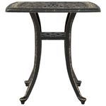Casa si Gradina - Gradina si terasa - Mobilier exterior - Mese gradina - Masa de gradina, bronz, 53x53x53 cm, aluminiu turnat - Infinity.ro