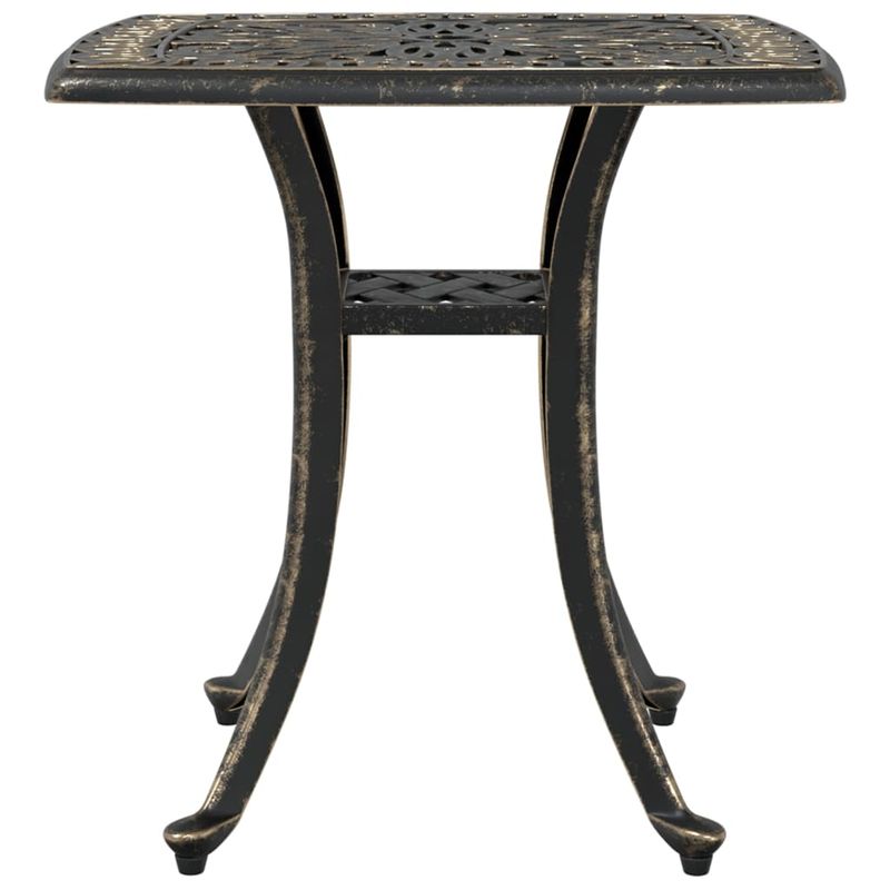 Casa si Gradina - Gradina si terasa - Mobilier exterior - Mese gradina - Masa de gradina, bronz, 53x53x53 cm, aluminiu turnat - Infinity.ro