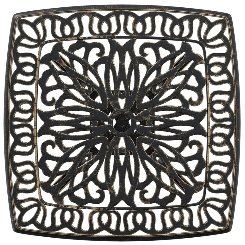 Casa si Gradina - Gradina si terasa - Mobilier exterior - Mese gradina - Masa de gradina, bronz, 53x53x53 cm, aluminiu turnat - Infinity.ro