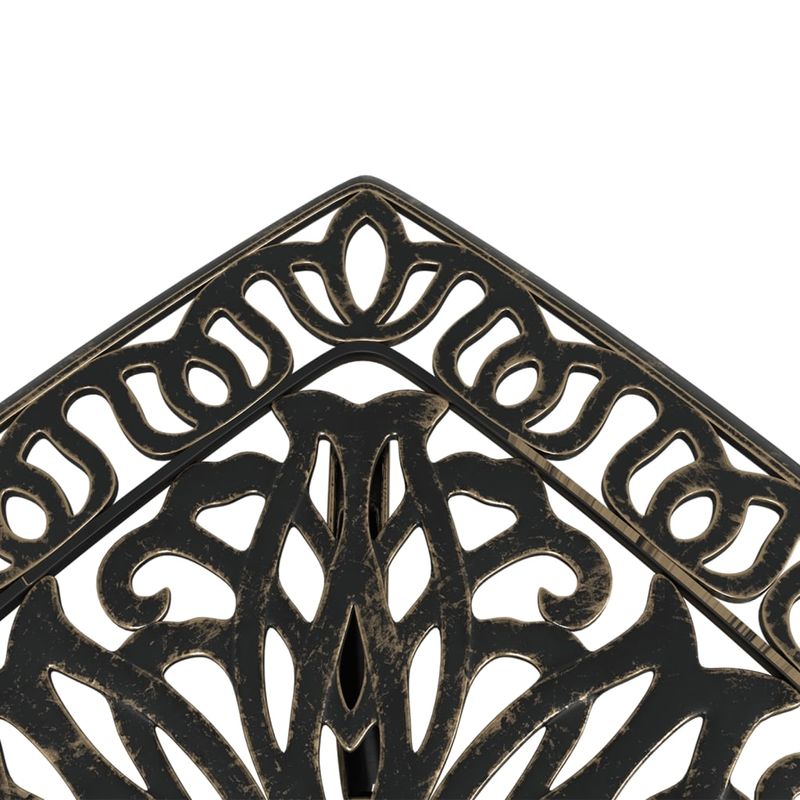 Casa si Gradina - Gradina si terasa - Mobilier exterior - Mese gradina - Masa de gradina, bronz, 53x53x53 cm, aluminiu turnat - Infinity.ro