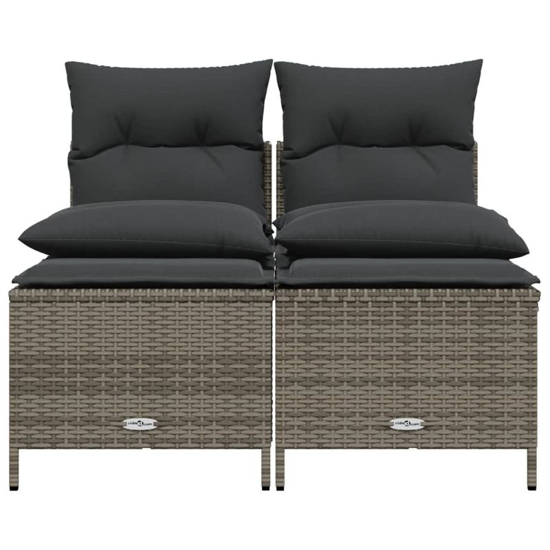 Casa si Gradina - Gradina si terasa - Mobilier exterior - Seturi mobila gradina - Set canapea de gradina cu perne, 4 piese, gri, poliratan - Infinity.ro