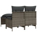 Casa si Gradina - Gradina si terasa - Mobilier exterior - Seturi mobila gradina - Set canapea de gradina cu perne, 4 piese, gri, poliratan - Infinity.ro