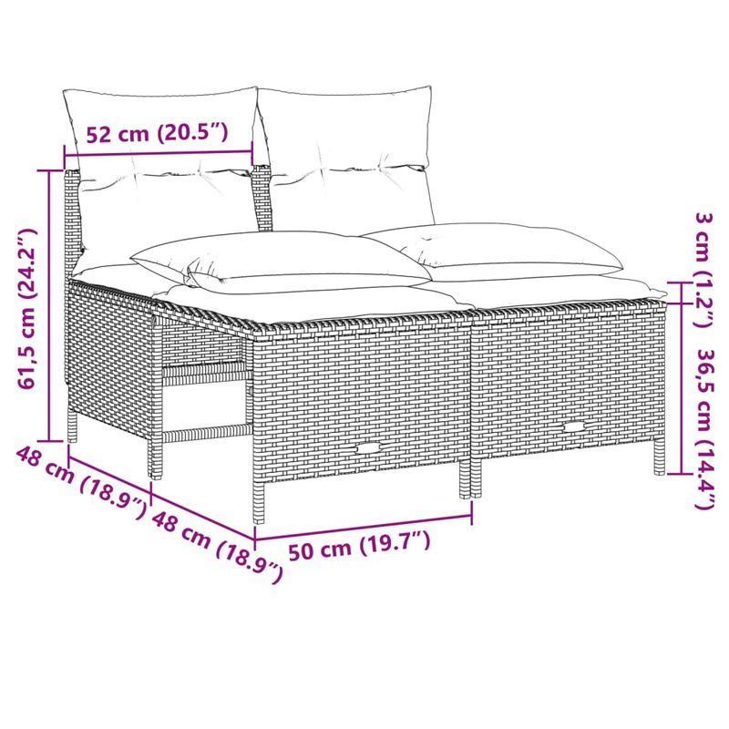 Casa si Gradina - Gradina si terasa - Mobilier exterior - Seturi mobila gradina - Set canapea de gradina cu perne, 4 piese, gri, poliratan - Infinity.ro