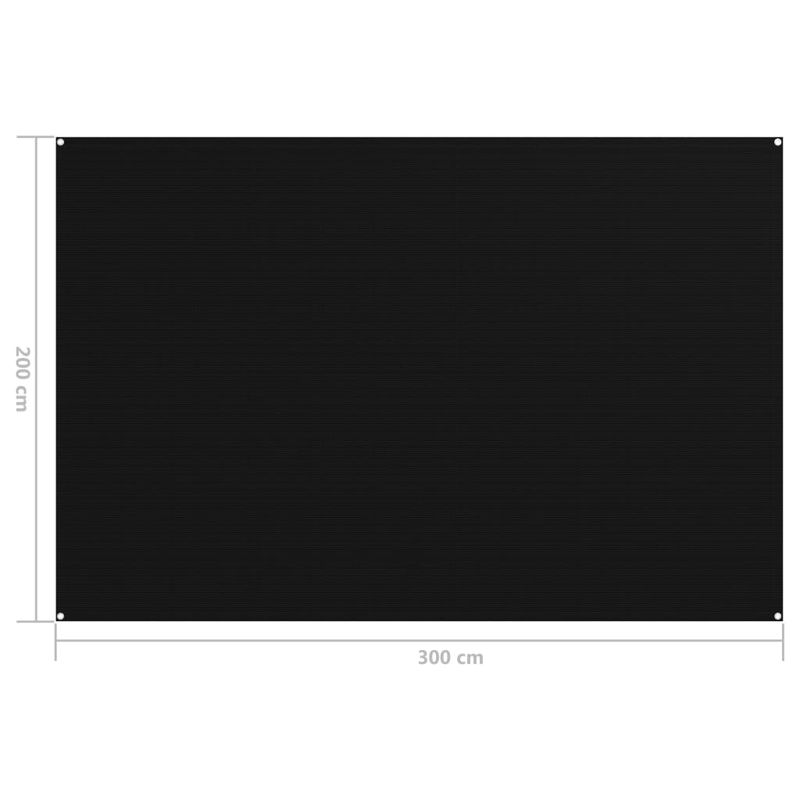 Sport si Outdoor - Camping - Accesorii corturi - Covor pentru cort, negru, 200x300 cm - Infinity.ro