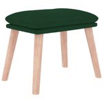 Casa si Gradina - Gradina si terasa - Balansoare si hamace - Balansoare - Scaun balansoar cu taburet, verde inchis, textil, cantitate în pachet: 1, model cu suport de picioare - Infinity.ro