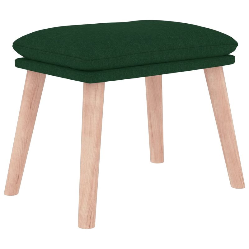 Casa si Gradina - Gradina si terasa - Balansoare si hamace - Balansoare - Scaun balansoar cu taburet, verde inchis, textil, cantitate în pachet: 1, model cu suport de picioare - Infinity.ro