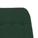 Casa si Gradina - Gradina si terasa - Balansoare si hamace - Balansoare - Scaun balansoar cu taburet, verde inchis, textil, cantitate în pachet: 1, model cu suport de picioare - Infinity.ro