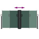 Casa si Gradina - Gradina si terasa - Umbrele si pavilioane - Umbrele - Copertina laterala retractabila, verde inchis, 120x1200 cm - Infinity.ro