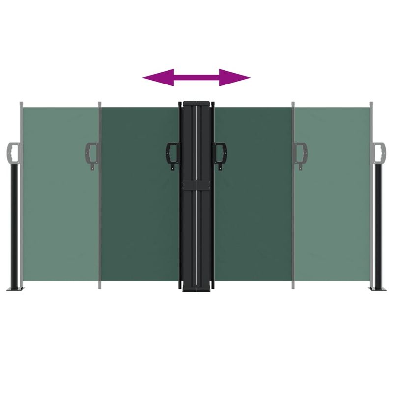 Casa si Gradina - Gradina si terasa - Umbrele si pavilioane - Umbrele - Copertina laterala retractabila, verde inchis, 120x1200 cm - Infinity.ro