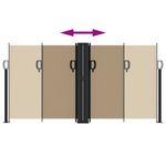 Casa si Gradina - Gradina si terasa - Umbrele si pavilioane - Umbrele - Copertina laterala retractabila, gri taupe, 120x1200 cm - Infinity.ro