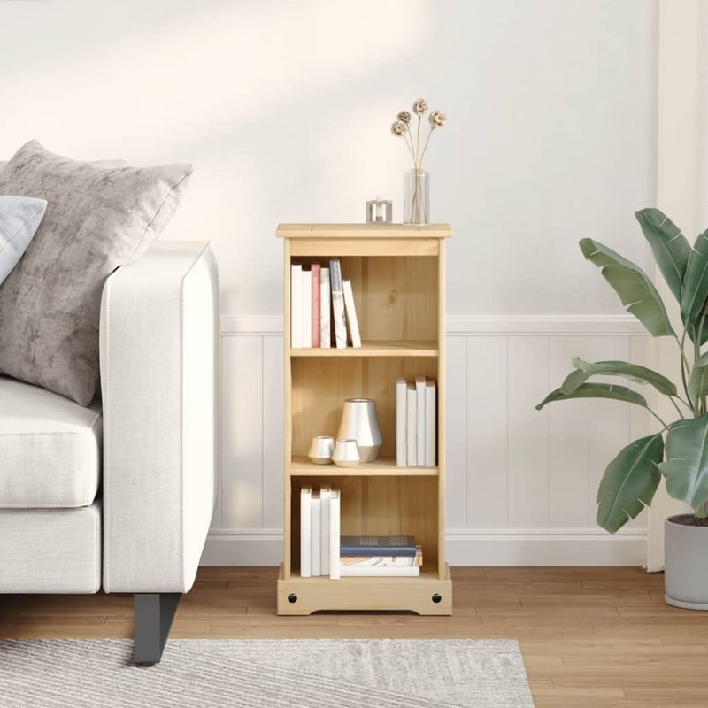Casa si Gradina - Mobilier - Biblioteci si rafturi - Biblioteci - Biblioteca „Corona”, 46x29x100 cm, lemn masiv de pin - Infinity.ro