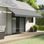 Casa si Gradina - Gradina si terasa - Umbrele si pavilioane - Umbrele - Panza de rezerva fald copertina, antracit 4,5 m dungi - Infinity.ro