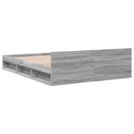 Casa si Gradina - Mobilier - Paturi si accesorii - Paturi - Cadru de pat cu sertare gri sonoma 120x200 cm lemn prelucrat - Infinity.ro