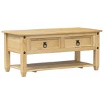 Casa si Gradina - Mobilier - Mese si birouri - Masute de cafea - Masuta de cafea cu sertare Corona, 100x48x45 cm, lemn masiv pin - Infinity.ro