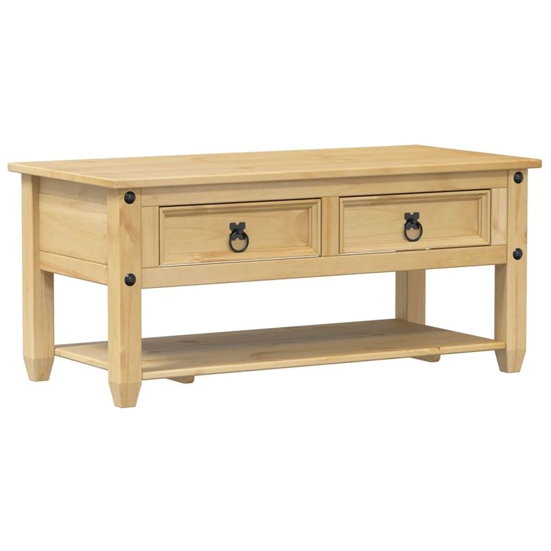 Casa si Gradina - Mobilier - Mese si birouri - Masute de cafea - Masuta de cafea cu sertare Corona, 100x48x45 cm, lemn masiv pin - Infinity.ro