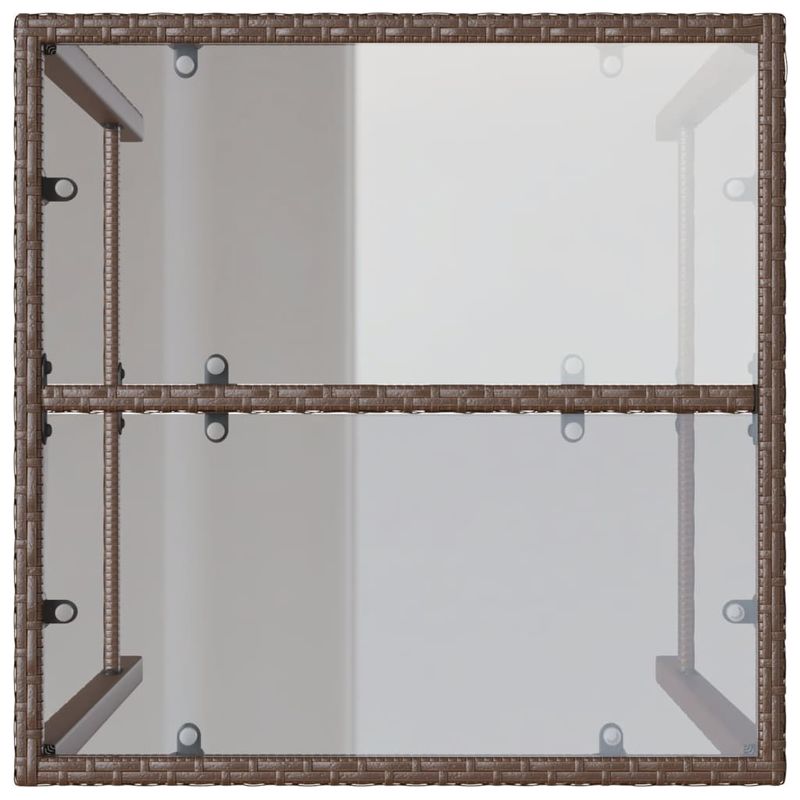 Casa si Gradina - Gradina si terasa - Mobilier exterior - Mese gradina - Masa de bar de exterior, maro, 70x70x110 cm, poliratan - Infinity.ro