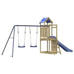 Jucarii, Copii si Bebe - Jucarii si jocuri - Jucarii de exterior - Spatii de joaca si accesorii - Set de joaca pentru exterior, lemn de pin impregnat - Infinity.ro