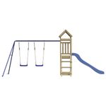 Jucarii, Copii si Bebe - Jucarii si jocuri - Jucarii de exterior - Spatii de joaca si accesorii - Set de joaca pentru exterior, lemn de pin impregnat - Infinity.ro